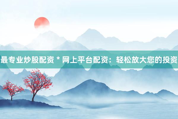 最專(zhuān)業(yè)炒股配資 * 網(wǎng)上平臺(tái)配資：輕松放大您的投資