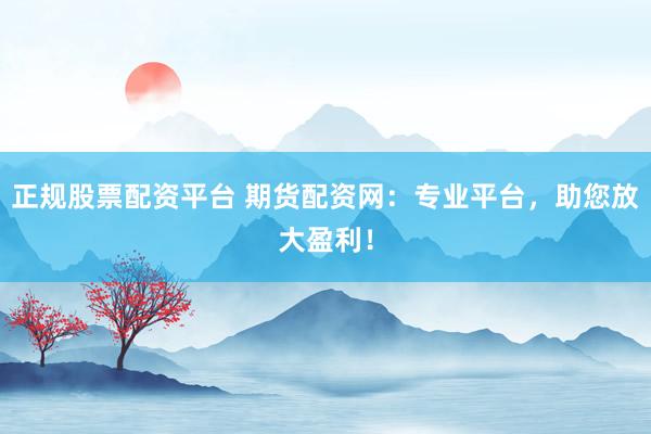 正規(guī)股票配資平臺(tái) 期貨配資網(wǎng)：專業(yè)平臺(tái)，助您放大盈利！